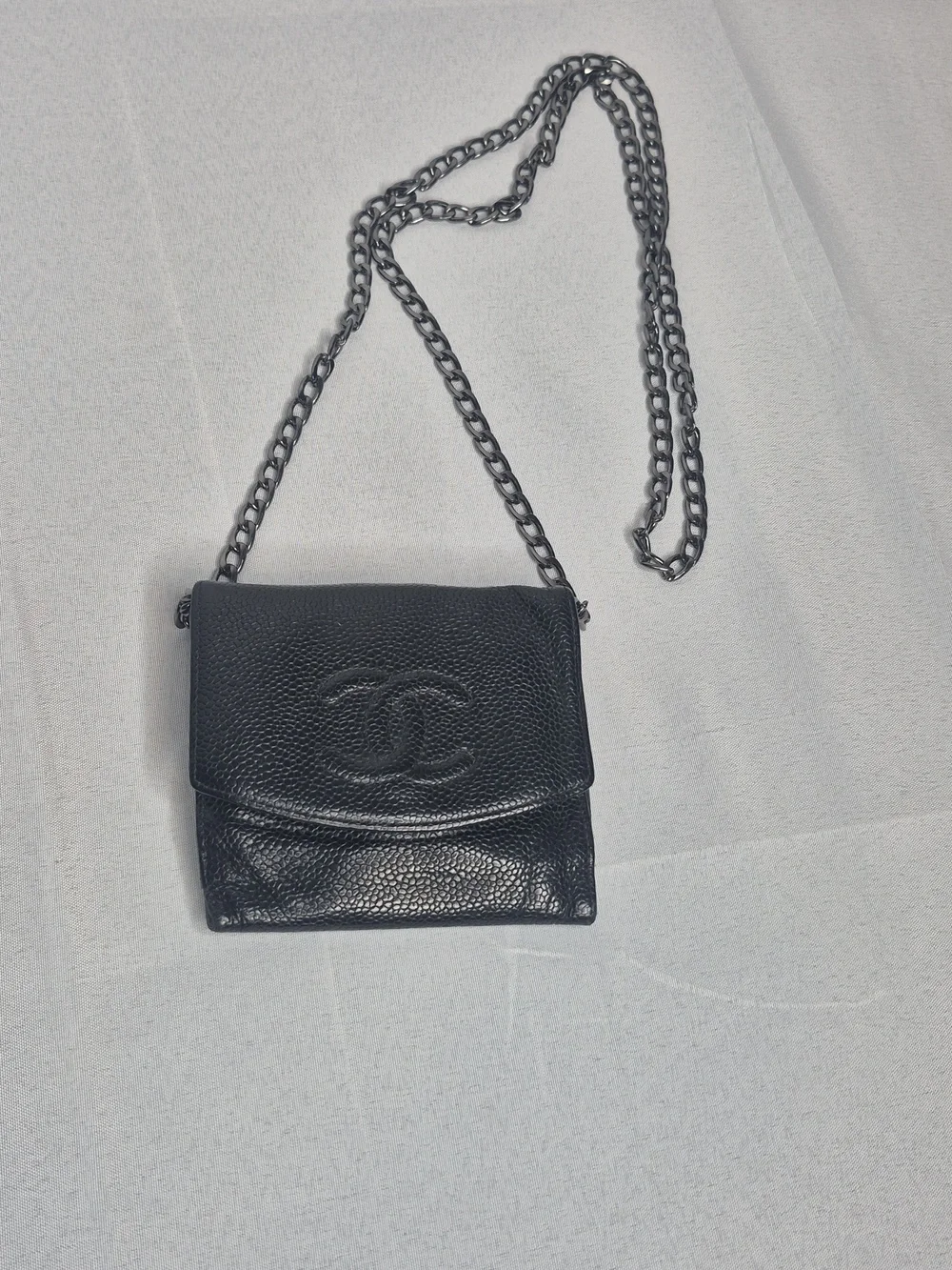 Chanel Black Caviar Leather Wallet